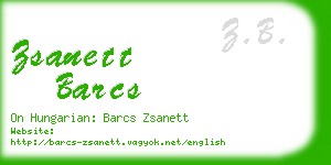 zsanett barcs business card